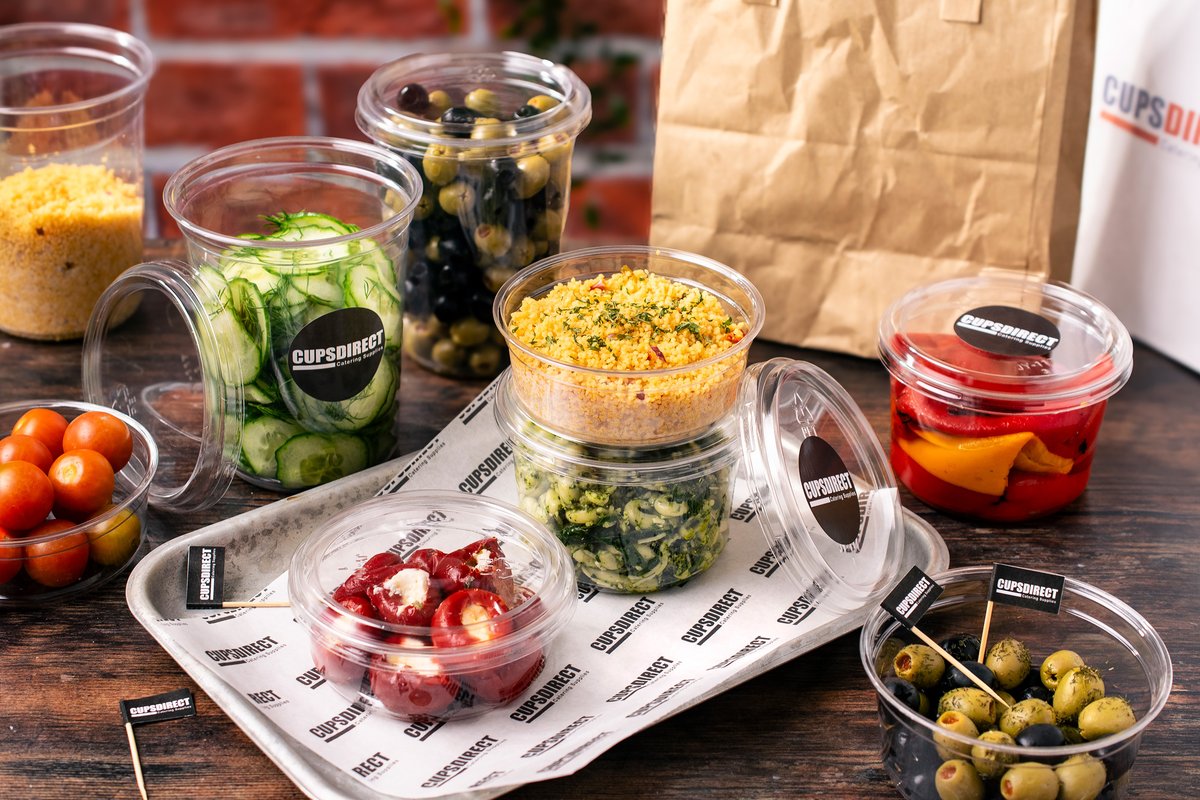 cupsdirect's tweet photo. Crystal clear Deli Pots 👌
Our deli pots are perfect for antipasti, pasta salads, olives, fruit and more.
Available in multiple sizes with secure lids 🥗🍣🌯 https://t.co/9PCu0dM3jE
