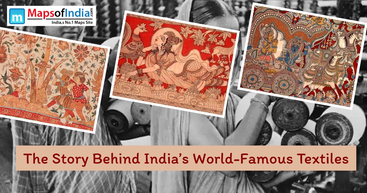 🪡 From Banarasi silks to Pashmina shawls, India’s textiles have a story to tell.
Explore the craft, passion, and heritage that made them iconic on the global stage.

mapsofindia.com/my-india/histo…

#CraftedInIndia #IndianCrafts #WeavingDreams #HandloomRevival #TextileArtistry