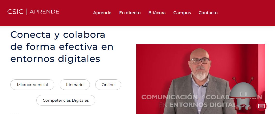 DPE_CSIC's tweet image. Lanzamos #microexperiencia de #aprendizaje a través del portal #CSICAprende: &quot;Conecta y colabora de forma efectiva en entornos digitales&quot;.
@ftsaez nos cuenta todos los detalles: aprende.csic.es/catalogo/micro…