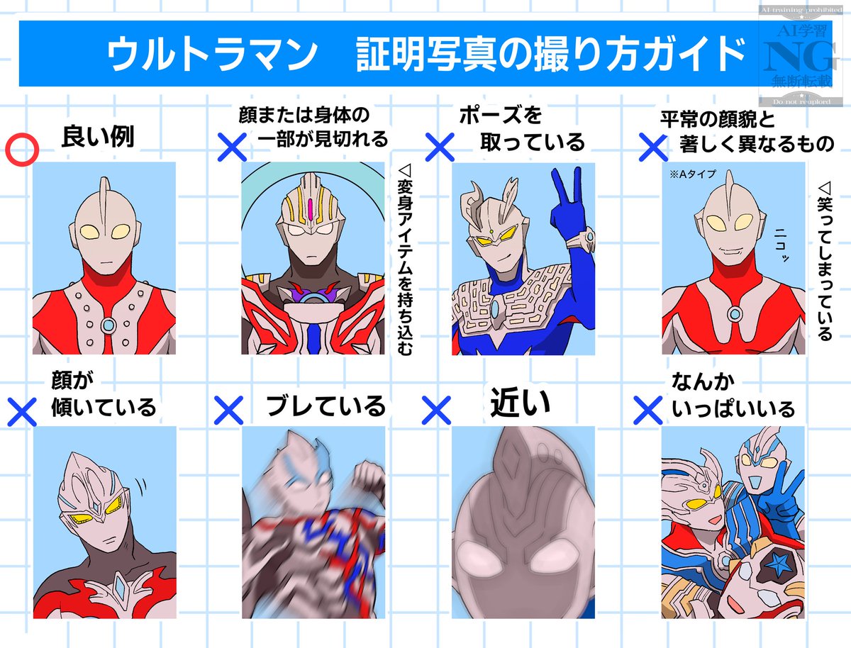 ウルトラマンの証明写真

警備隊の経歴書（？）みたいのに載ってたらいい