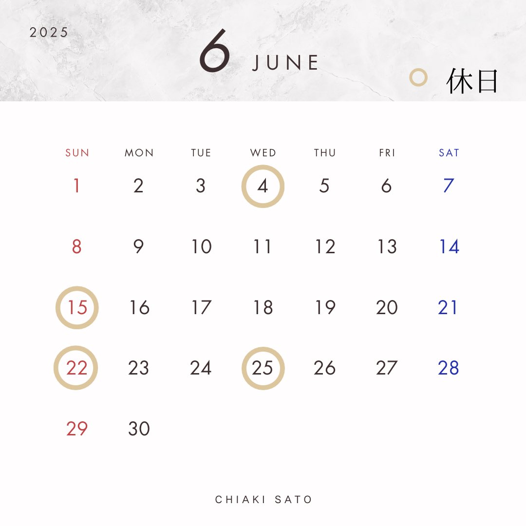 Laughte218218's tweet photo. エステティックジュビラン
ラフターです
6月カレンダーです🥰
⭕️はお休みです
ご予約はお早めに〜
☎️0280-23-4367 https://t.co/Ri0JG4QfP2