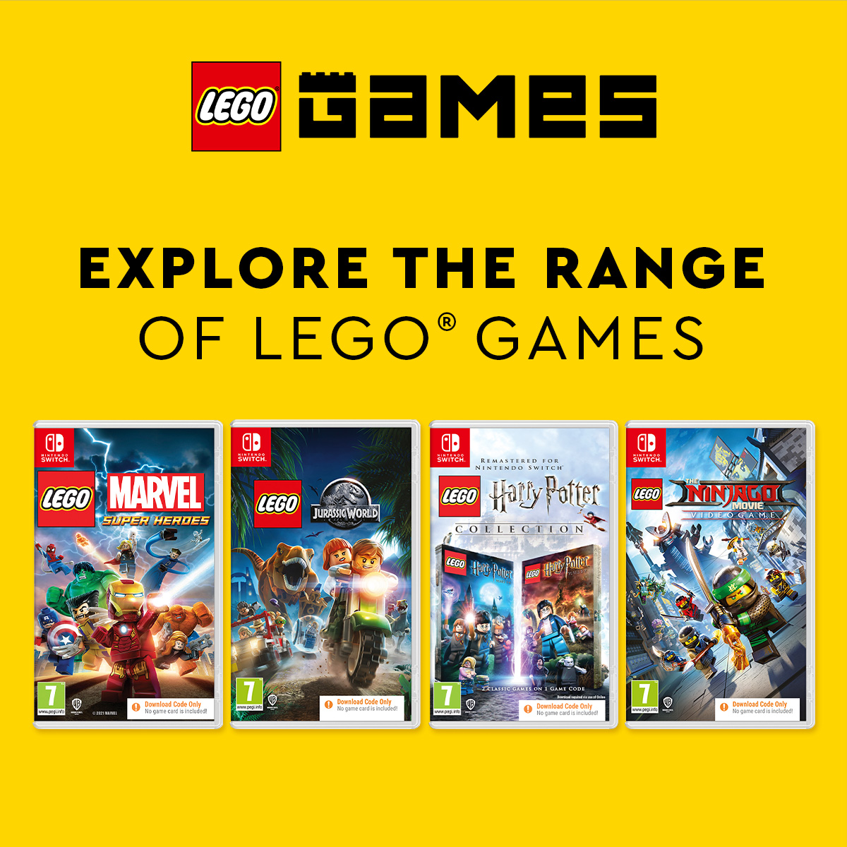 🎮✨ Explore the World of LEGO Games! 🧱🚀

Unleash your creativity and dive into epic adventures!

Ready to build, play, and conquer? Explore the range now! 🔥👇

Shop now at Smyths Toys 👉 bit.ly/3EGhT3L