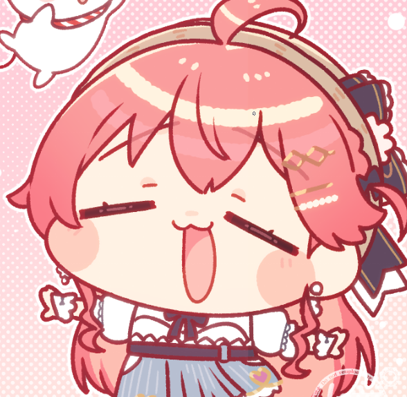 さくらみこ 「#我ながら天才なお顔4選」|ぱんじゃむのなめ ＠ホロクル G-05のイラスト