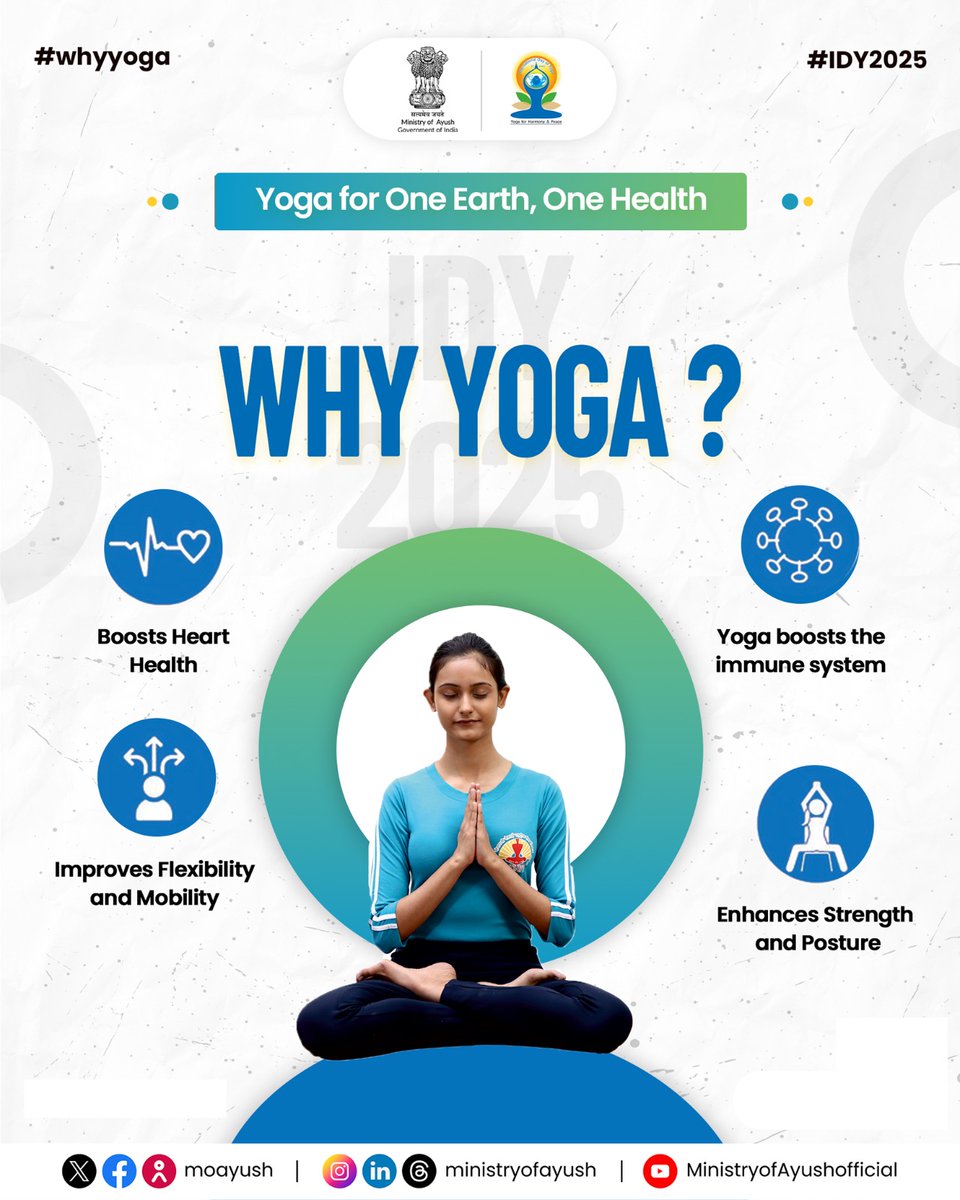 Yoga supports heart health, immunity &amp; overall well-being — just what every traveller needs.
#Yoga #AAI