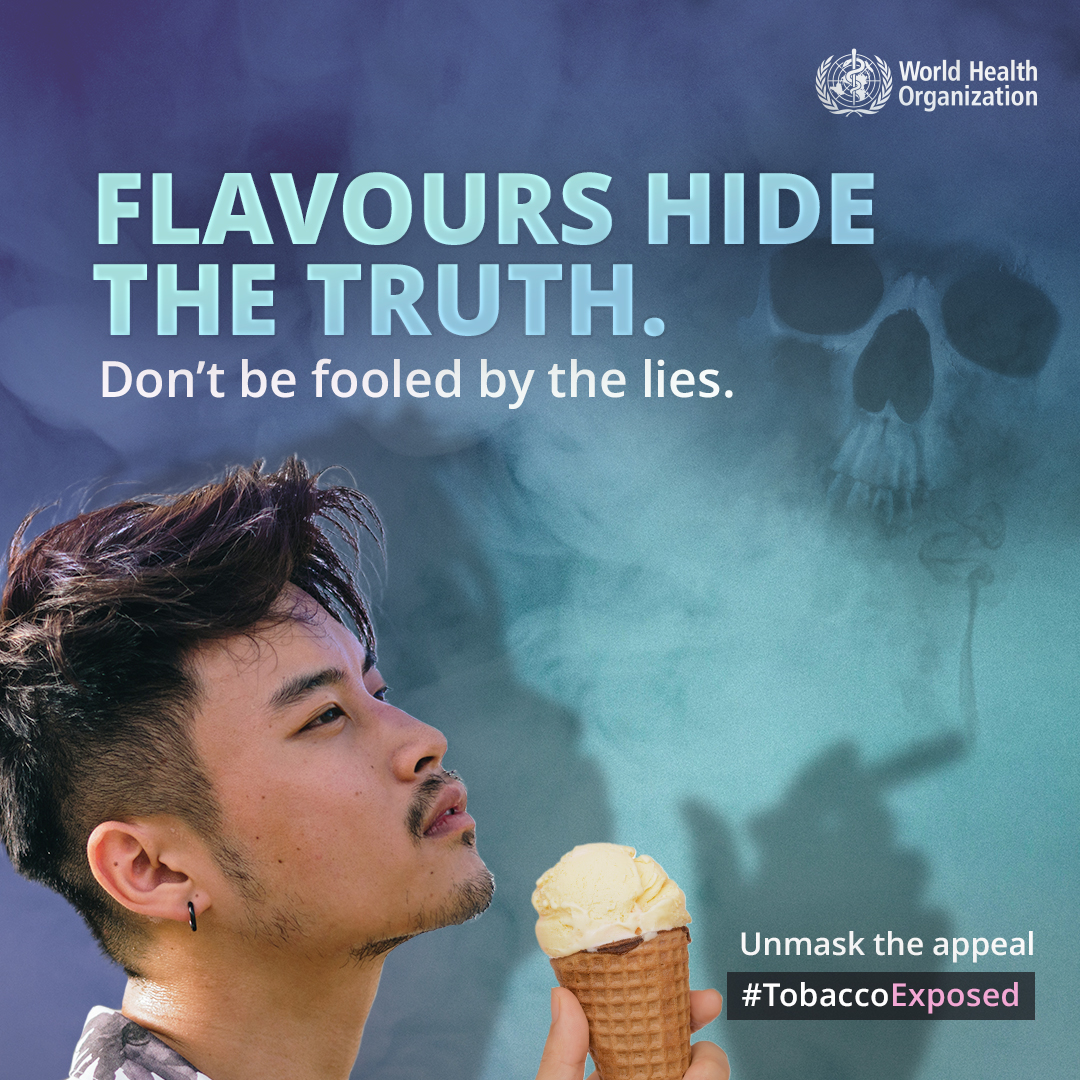 Global Heart Hub (@globalhearthub) on Twitter photo 🚭 Today is #WorldNoTobaccoDay
Global Heart Hub are supporting <a href="/WHO/">World Health Organization (WHO)</a> in their campaign to expose the deceptive strategies used by the tobacco and nicotine industries.
Manipulative product designs, attractive flavours and glamourised marketing are all being used to create a 🚭 Today is #WorldNoTobaccoDay
Global Heart Hub are supporting <a href="/WHO/">World Health Organization (WHO)</a> in their campaign to expose the deceptive strategies used by the tobacco and nicotine industries.
Manipulative product designs, attractive flavours and glamourised marketing are all being used to create a