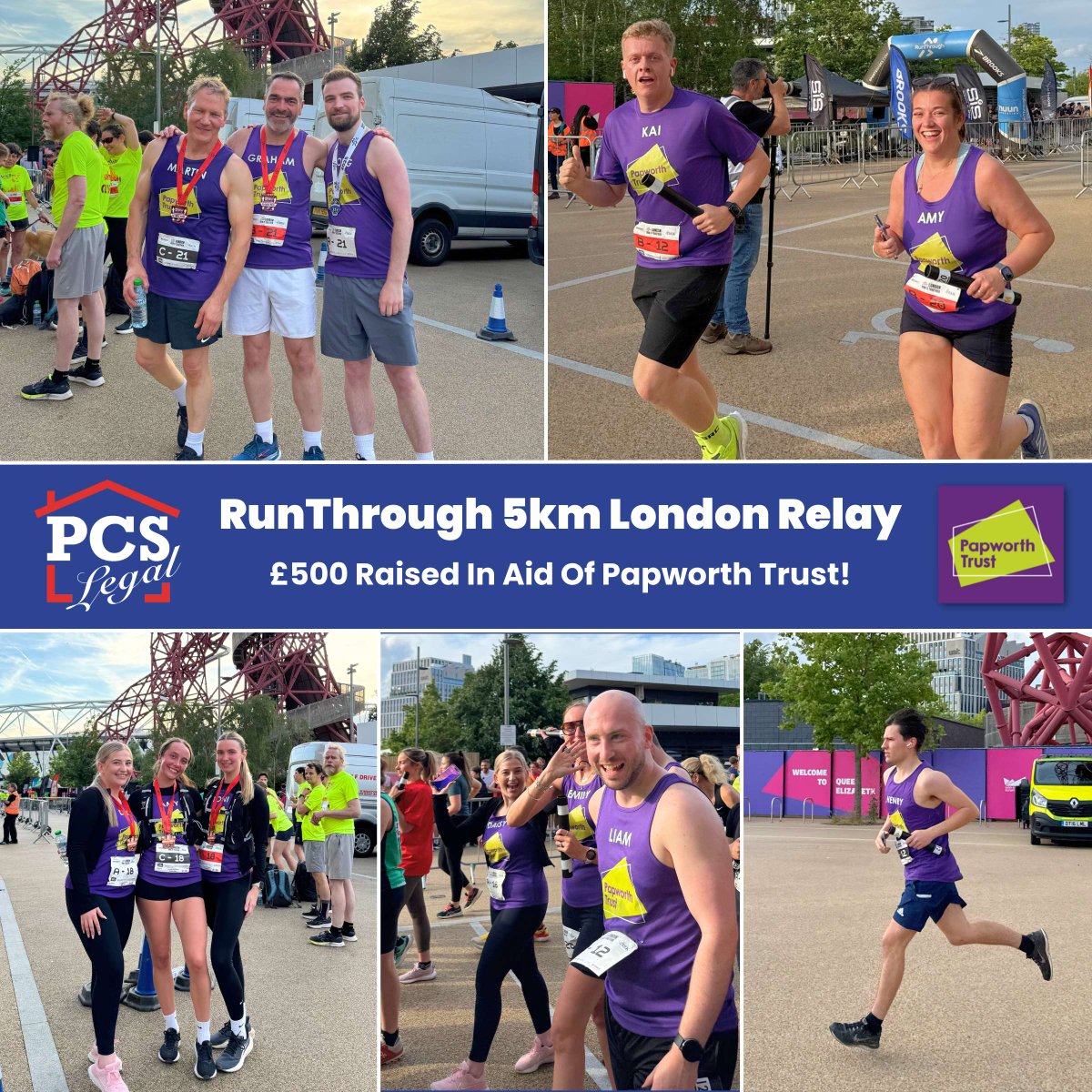 PCS Legal (@pcslegal) on Twitter photo Congratulations to our amazing team of 12 who took on the <a href="/RunThroughUK/">RunThrough</a> 5km relay at Queen Elizabeth Olympic Park yesterday! Together, they raised an impressive £500 in aid of our charity partner, <a href="/Papworth_Trust/">Papworth Trust</a> ! 🏃♂️🌟
#PCSLegal Congratulations to our amazing team of 12 who took on the <a href="/RunThroughUK/">RunThrough</a> 5km relay at Queen Elizabeth Olympic Park yesterday! Together, they raised an impressive £500 in aid of our charity partner, <a href="/Papworth_Trust/">Papworth Trust</a> ! 🏃♂️🌟
#PCSLegal