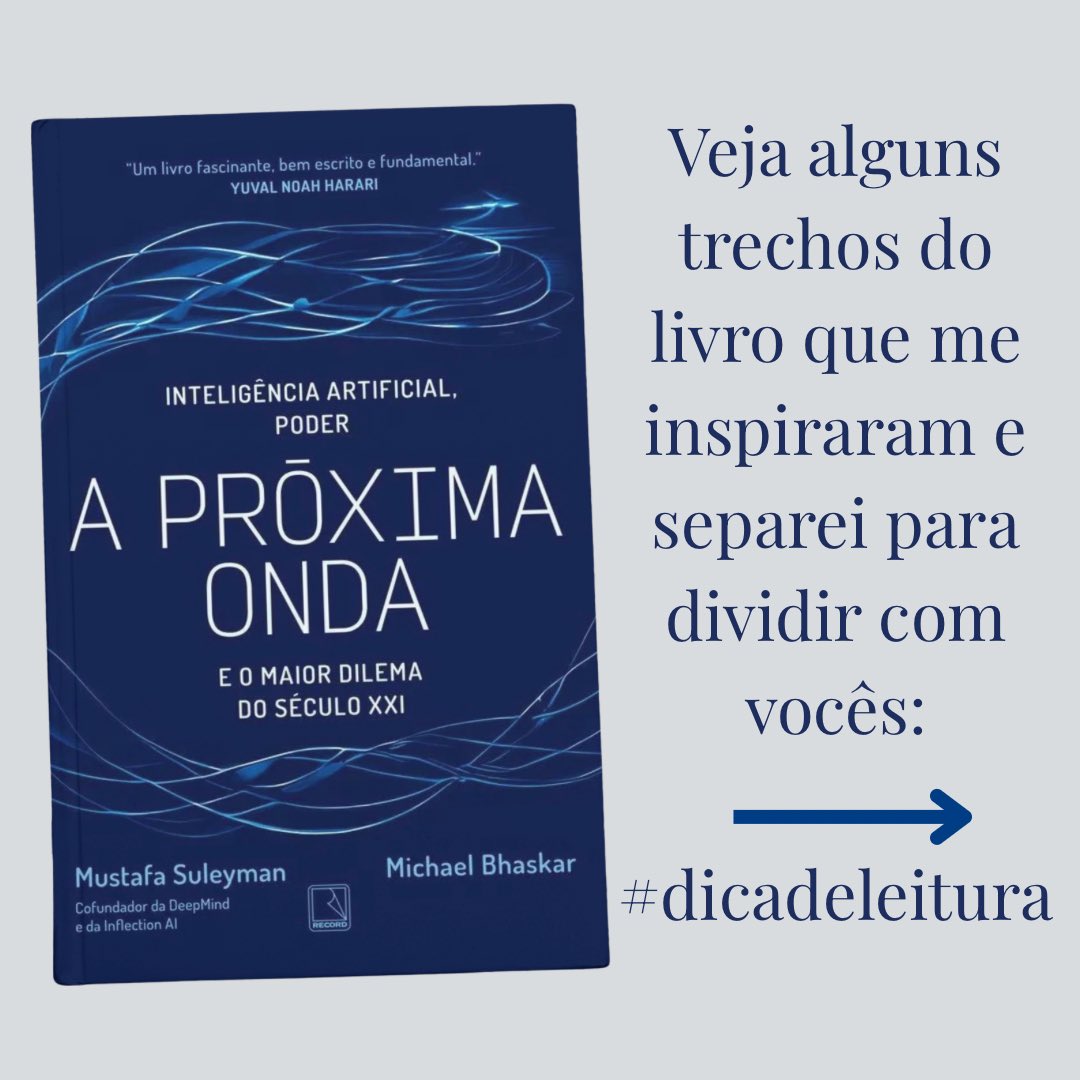 davidfeffer's tweet photo. Se você quer saber mais sobre os riscos e oportunidades relacionados à #IA bem como aprender a surfar na próxima onda tecnológica, recomendo fortemente a leitura desse livro. Depois, me conte aqui o que achou. 🌊💡
#DicadeLeitura #tecnologia https://t.co/5qeoZRzhuR