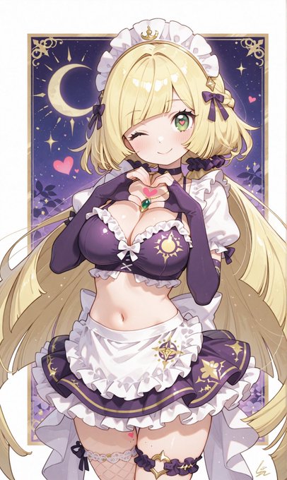 ルナルザミーネ🌙✨/maid lusamine
#ポケポケ #Pokemon 
