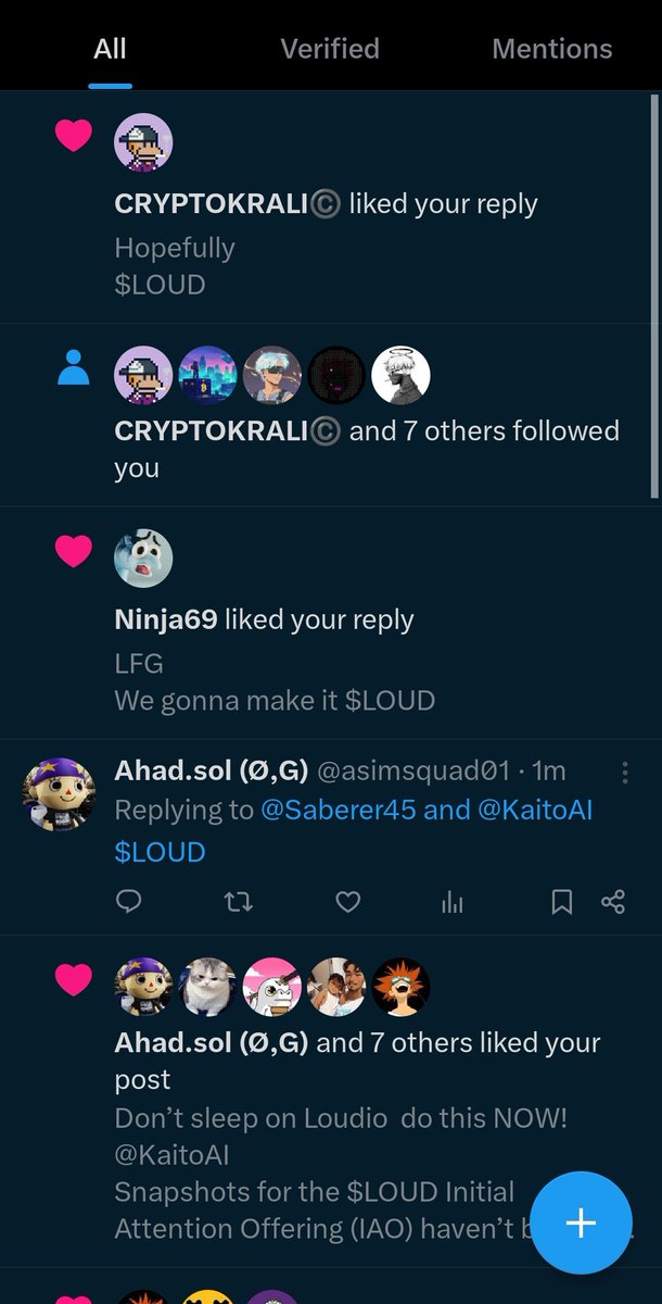 Saberer45's tweet photo. Don't know if I am gonna make it or not in top 1000
But I am sure that I am gonna make good connections in CT and cheers to new friends
@KaitoAI
$loudio
$LOUD https://t.co/ivYgoZjVhD