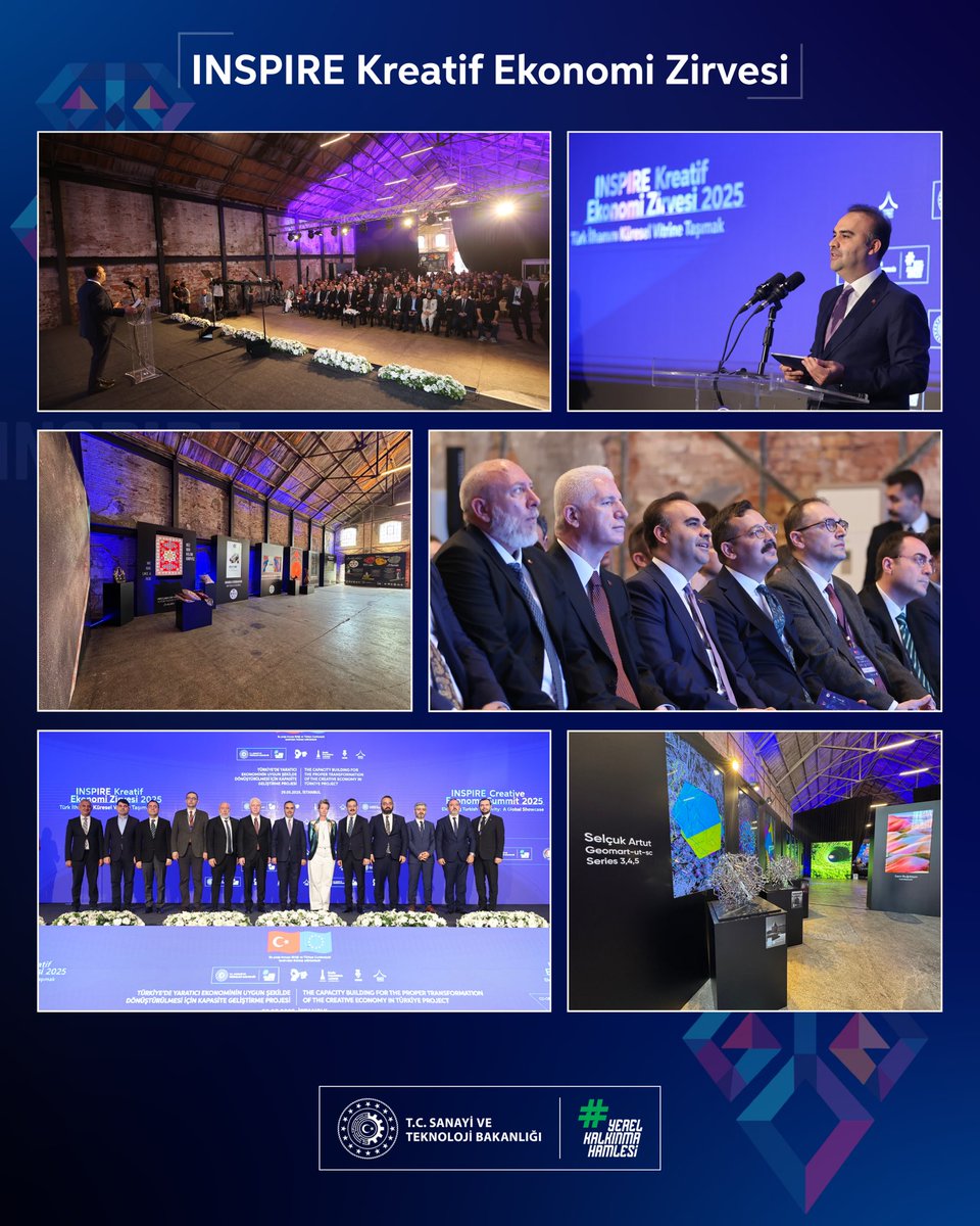 INSPIRE Kreatif Ekonomi Zirvesi’nin ilk günü tamamlandı. 

Bakanımız Sayın Mehmet Fatih Kacır’ın katılımlarıyla gerçekleşen zirvede; kreatif sektörün öncüleri, politika yapıcılar ve uluslararası uzmanlar aynı sahnede buluştu.

Günün programında;
🎤 İlham veren konuşmalar ve
