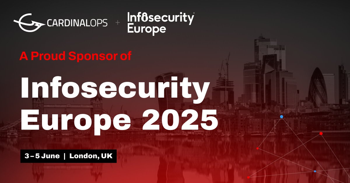 CardinalOps will be at #Infosec2025 next week! Book a meeting with us, visit our booth or join us in the Cyber 100 Club. hubs.li/Q03pLHp80