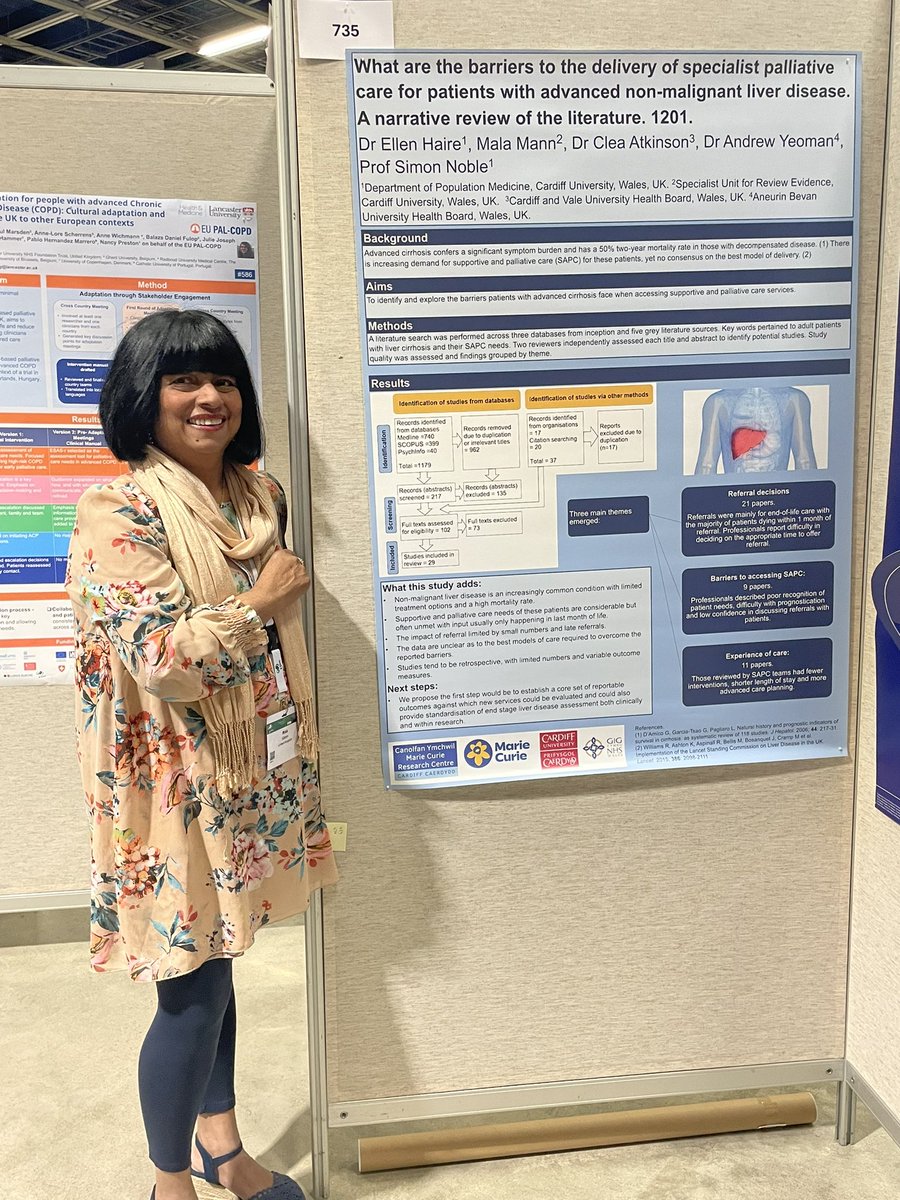 Stephanie Sivell (@stephsivell) on Twitter photo #EAPC2025 👀<a href="/SysReviews/">Mala Mann MCLIP</a> presents a poster about a narrative review on the barriers to the delivery of specialist palliative care for patients with non-malignant liver disease. <a href="/MCPCRCCardiff/">Marie Curie Research Centre, Cardiff</a> <a href="/MarieCurieEOLC/">Marie Curie EOLC</a> <a href="/SimonNoble/">Simon Noble</a> <a href="/DPMRes/">DPM</a> <a href="/CUmedicengage/">Cardiff University School of Medicine</a> <a href="/cardiffuni/">Cardiff University</a> #EAPC2025 👀<a href="/SysReviews/">Mala Mann MCLIP</a> presents a poster about a narrative review on the barriers to the delivery of specialist palliative care for patients with non-malignant liver disease. <a href="/MCPCRCCardiff/">Marie Curie Research Centre, Cardiff</a> <a href="/MarieCurieEOLC/">Marie Curie EOLC</a> <a href="/SimonNoble/">Simon Noble</a> <a href="/DPMRes/">DPM</a> <a href="/CUmedicengage/">Cardiff University School of Medicine</a> <a href="/cardiffuni/">Cardiff University</a>