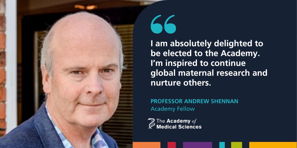 Academy of Medical Sciences (@acmedsci) on Twitter photo Congrats to <a href="/OBSevidence/">Andrew H Shennan OBE</a> elected as a Fellow to the Academy 🎉
A leading expert in pregnancy & childbirth, he is improving ways to prevent birthing complications & reduce global deaths among mothers & babies 🤰
Read more: ow.ly/sFil50VXSk7
<a href="/KingsGHI/">King's Global Health Institute</a> <a href="/KingsCollegeLon/">King's College London</a> Congrats to <a href="/OBSevidence/">Andrew H Shennan OBE</a> elected as a Fellow to the Academy 🎉
A leading expert in pregnancy & childbirth, he is improving ways to prevent birthing complications & reduce global deaths among mothers & babies 🤰
Read more: ow.ly/sFil50VXSk7
<a href="/KingsGHI/">King's Global Health Institute</a> <a href="/KingsCollegeLon/">King's College London</a>