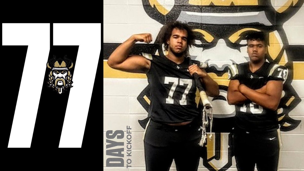 The Countdown Has Begun!!
77 Days until kickoff 🖤💛
#JHS #Jasper #VikingFootball #LockedIn