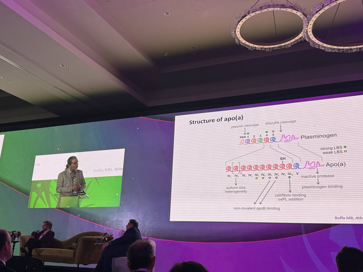 ⁦⁦⁦⁦⁦<a href="/nationallipid/">National Lipid Association</a>⁩ #NLASessions Dr. Michael Boffa showing the structure of Lp(a) and previewing electron microscopy viewing