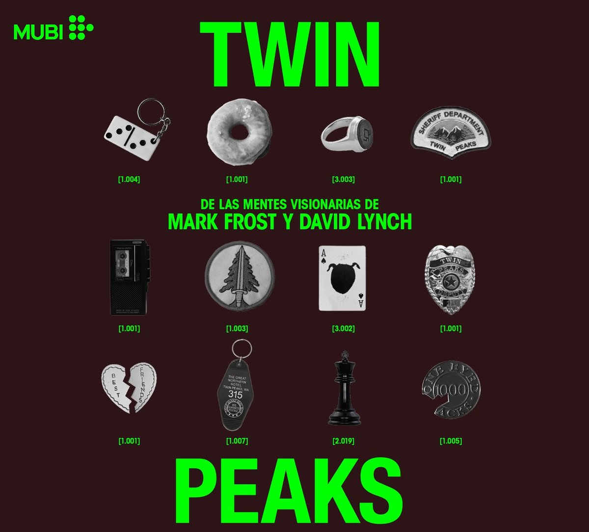 CristianPhoyu's tweet image. El 13 de junio llegan todas las temporadas de #TwinPeaks a Mubi, incluida #TheReturn, que supo ser estreno exclusivo de Netflix, y el 17 agregan #TheMissingPieces. Sumando que ya tienen #FireWalkWithMe, es el lugar ideal para meterse de lleno en el loco universo lynchiano.