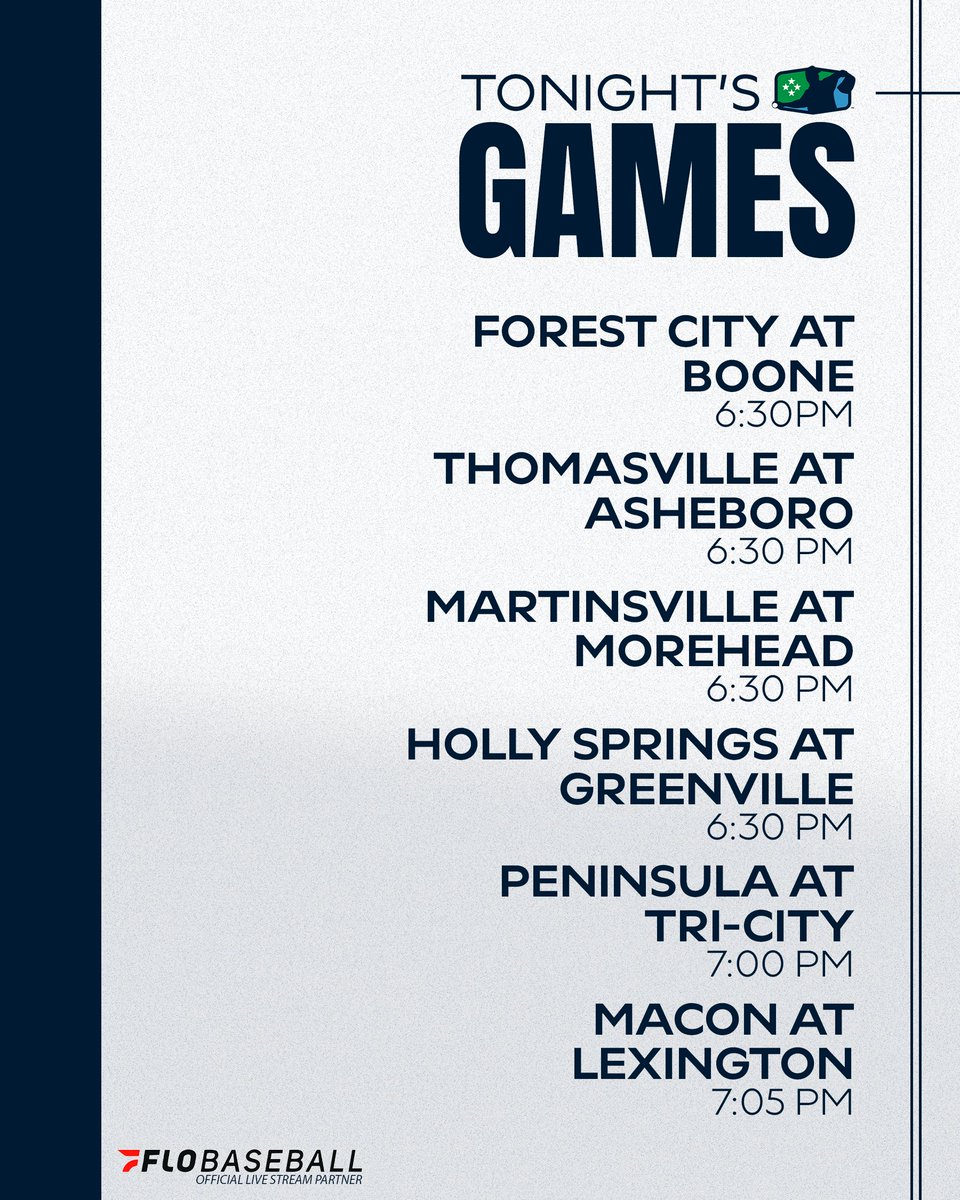 Coastal Plain League (@cplbaseball) on Twitter photo We've got a full slate of CPL games coming your way tonight! The <a href="/FloFlamingos/">Florence Flamingos</a> head to the <a href="/ILMSharks/">Wilmington Sharks</a> at 7:05 tonight!
Watch all CPL action or catch up through the archive with <a href="/FloCollegeBSB/">FloCollege | Baseball</a>
#TheFutureIsNow We've got a full slate of CPL games coming your way tonight! The <a href="/FloFlamingos/">Florence Flamingos</a> head to the <a href="/ILMSharks/">Wilmington Sharks</a> at 7:05 tonight!
Watch all CPL action or catch up through the archive with <a href="/FloCollegeBSB/">FloCollege | Baseball</a>
#TheFutureIsNow