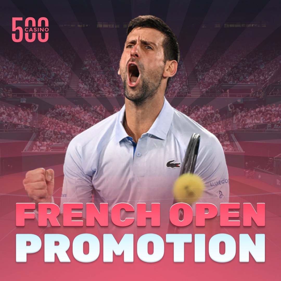 🇫🇷 The French Open heats up with 1/8 finals starting soon!

We’ve cooked up a special promo for both Men’s &amp; Women’s Singles! 🔥

👉 Check it out here: 500.casino/blog/french-op…