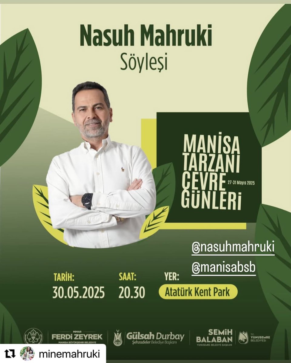 Manisa Tarzanı Çevre Günleri için Manisa’dayız. Manisa’daki tüm dostlarımızı bekleriz.