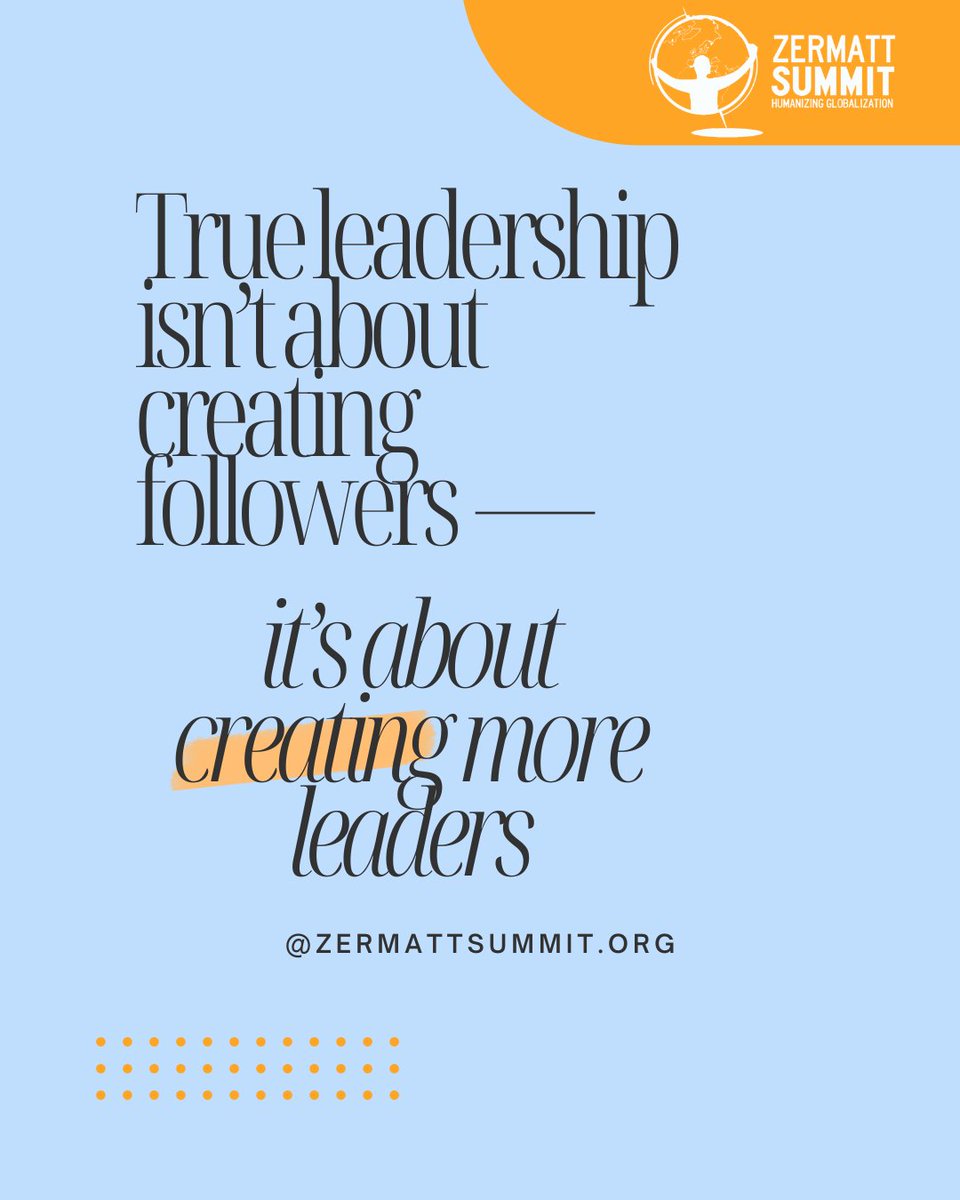 “True leadership isn’t about followers — it’s about creating more leaders.”
Zermatt Summit stands for leadership that uplifts.
#ZermattSummit #ServantLeadership