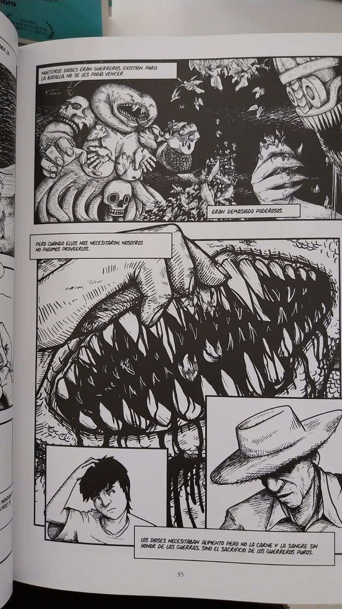 <a href="/Itineraria_/">itineraria</a>, editorial de la vecina Argamasilla del Alba, sacan su primer tebeyo: una valiente y violenta propuesta de los mexicanos Francisco Soriano y Eduardo Pichardo: "Lo que sueñan los dioses". ¡Bienvenidos y suerte!

#argosrecomienda #comic #cómic #tebeo