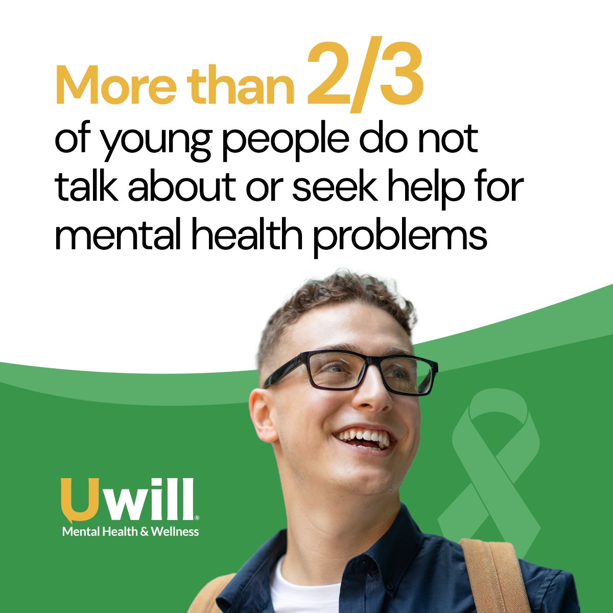 Mental Health Awareness Month is a powerful reminder: support must be accessible year-round. Yet more than two-thirds of young people still don’t seek help for their mental health (via @umich): bit.ly/3NXqYGI

Uwill is here with immediate support: bit.ly/49hurbZ