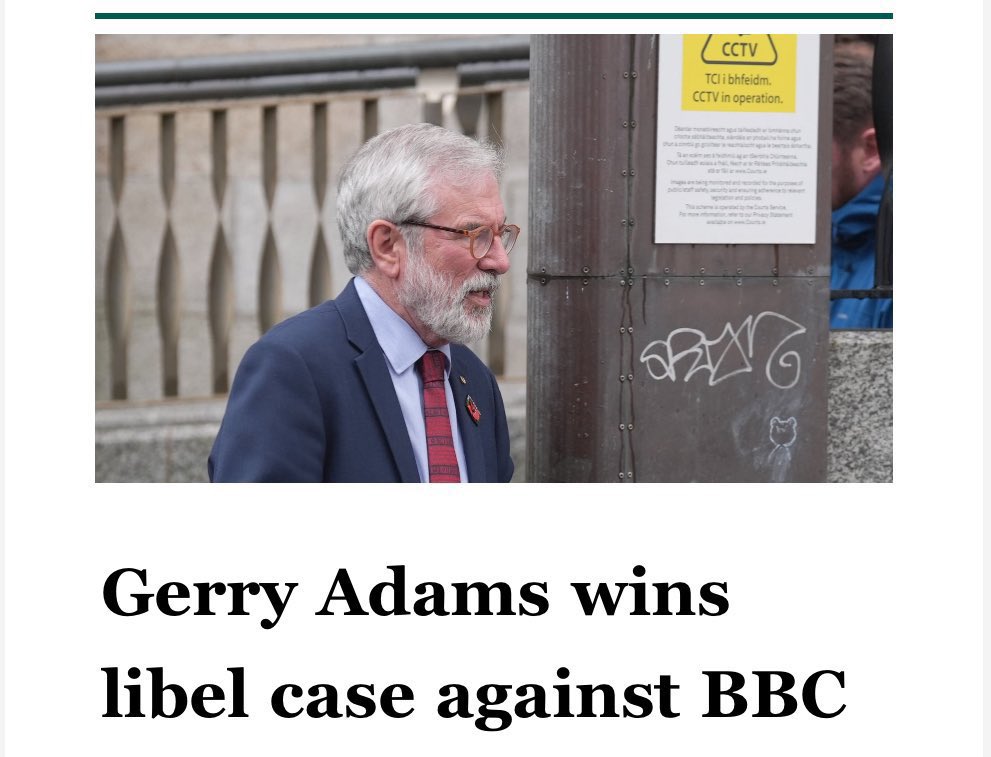 Matt Carthy TD (@mattcarthy) on Twitter photo Gerry Adams was, is and will always be a legend!
For years some journalists and the political establishment have felt that they could lie about Irish Republicans and rewrite the history of conflict in Ireland. Once again, today, they got their answer.
Well done <a href="/GerryAdamsSF/">Gerry Adams</a> 👏👏 Gerry Adams was, is and will always be a legend!
For years some journalists and the political establishment have felt that they could lie about Irish Republicans and rewrite the history of conflict in Ireland. Once again, today, they got their answer.
Well done <a href="/GerryAdamsSF/">Gerry Adams</a> 👏👏