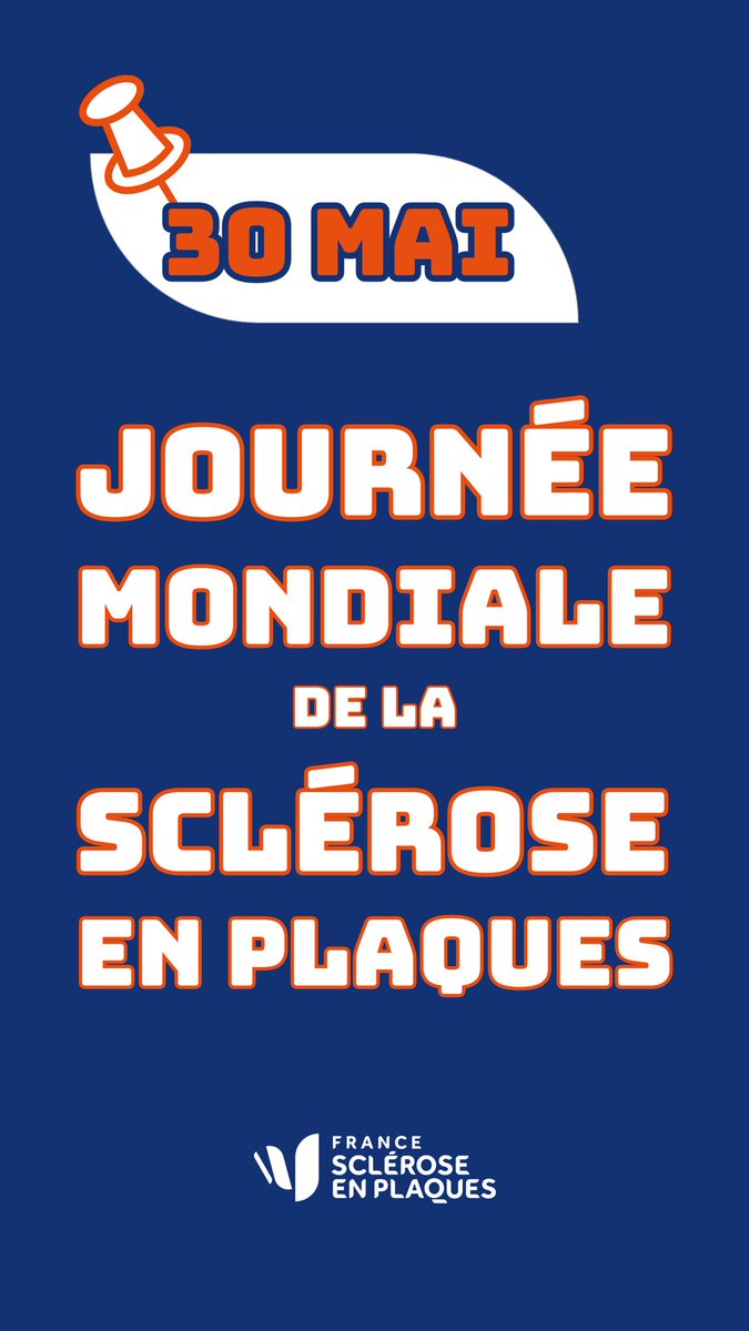 🎗 Aujourd’hui, 30 mai, c’est la journée mondiale de la Sclérose En Plaques !

Pensées pour toutes celles &amp; ceux qui vivent avec la SEP au quotidien.
On continue de se battre, d’informer, de soutenir et de faire avancer la recherche. 💪🧡

#scleroseenplaques #SEP #handicap #don