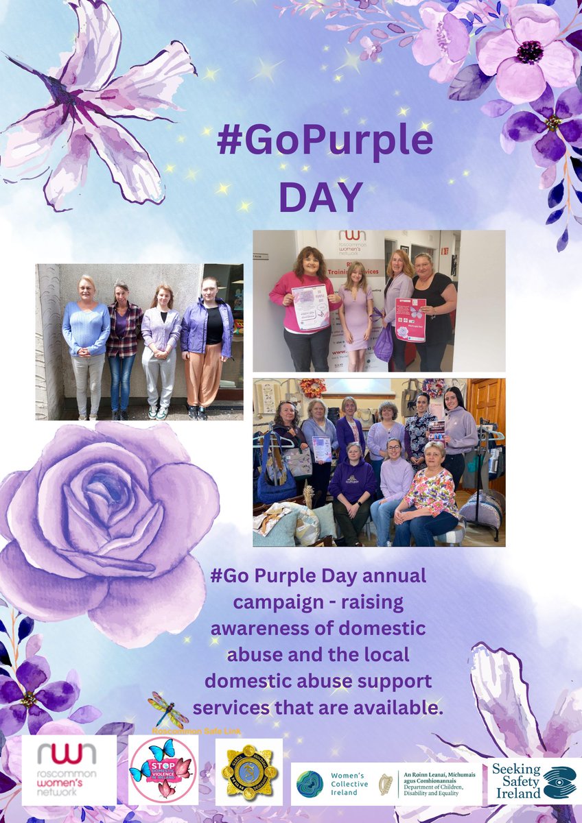 Roscommon Women's Network (@rwn_roscommon) on Twitter photo RWN, WCI staff and volunteers participating in #GoPurpleDay to help raise awareness of Domestic Violence Supports available locally and nationally. <a href="/womensaid/">Women's Aid</a> @SafeIreland <a href="/WCI_irl/">Women's Collective Ireland</a> <a href="/roscommoncoco/">Roscommon County Council</a> @RoscommonSafeLink <a href="/wci_roscommon/">WCI_roscommon</a> RWN, WCI staff and volunteers participating in #GoPurpleDay to help raise awareness of Domestic Violence Supports available locally and nationally. <a href="/womensaid/">Women's Aid</a> @SafeIreland <a href="/WCI_irl/">Women's Collective Ireland</a> <a href="/roscommoncoco/">Roscommon County Council</a> @RoscommonSafeLink <a href="/wci_roscommon/">WCI_roscommon</a>