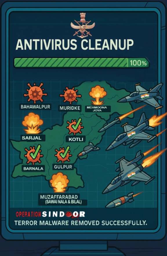Zainab7p's tweet photo. Operation Sindoor: Pakistan’s air defenses failed against India’s BrahMos, with 11 of 13 bases down. India’s might is a global story. #SindoorSuccess #BrahMosEffect #ZeroToleranceToTerrorism https://t.co/3apL3WjQtw