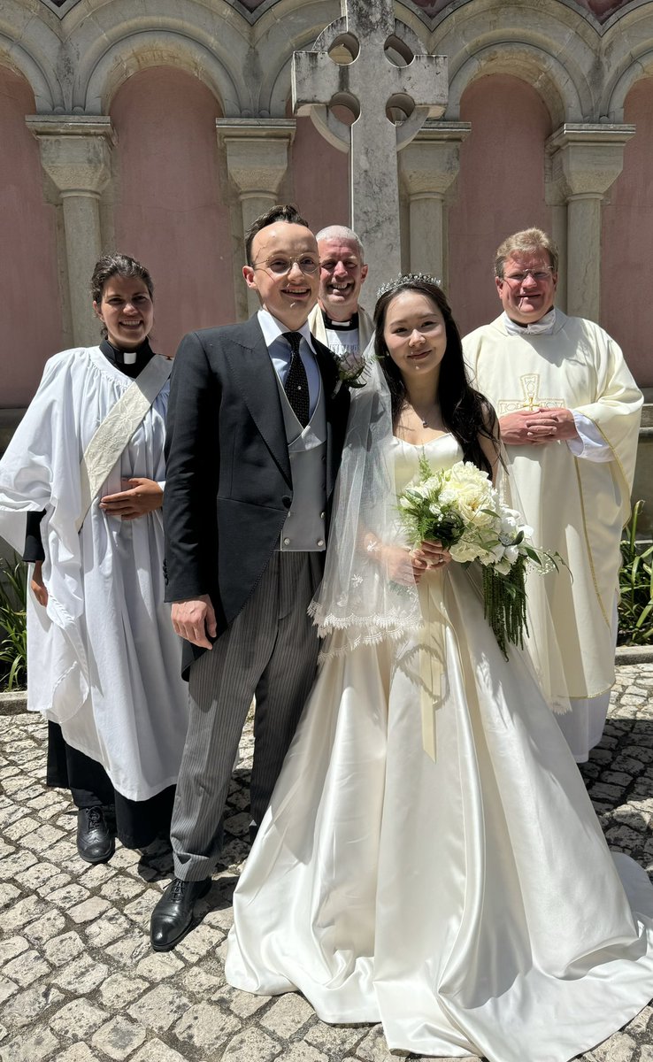 splcoleman's tweet image. A joy to be at St George's Church Lisbon to celebrate the Eucharist at the Blessing of the Marriage of Bei and Rory followed by a wonderful reception at Palácio do Grilo