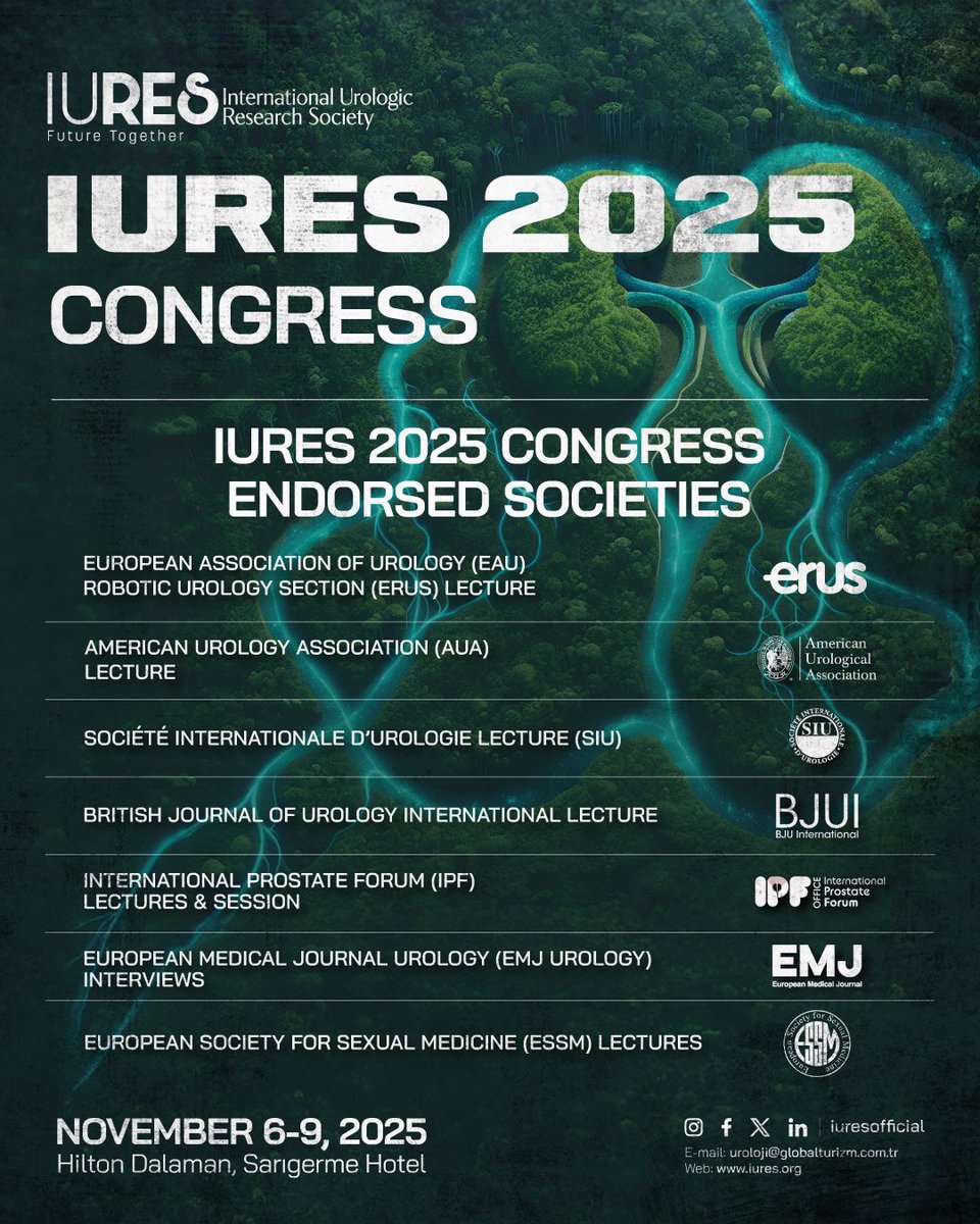 We collaborate with international societies for a successful congress!
All welcome to join!
@uroweb
@erusrobotics
<a href="/AmerUrological/">Amer. Urol. Assn.</a>
<a href="/SIU_urology/">SIU-Urology</a>
<a href="/BJUIjournal/">BJU International</a>
<a href="/EMJReviews/">EMJ Reviews</a>
<a href="/essm_tweets/">European Society for Sexual Medicine (ESSM)</a>
<a href="/Prostate_Forum/">International Prostate Forum</a>
@ipf
<a href="/Tilki_De/">Derya Tilki, MD</a>
<a href="/jdhdavis/">John W. Davis, MD</a>
<a href="/mcneill_alan/">Alan McNeill</a>