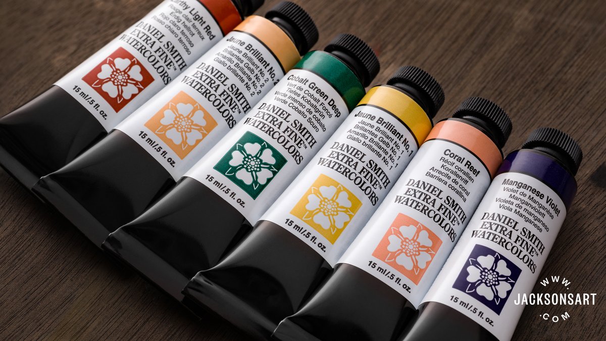 Daniel Smith watercolour and gouache paints are carefully formulated using the latest developments in paint technology to achieve colours that are richly pigmented and highly vibrant. Daniel Smith Sale: jacksonsart.com/brands/daniel-…