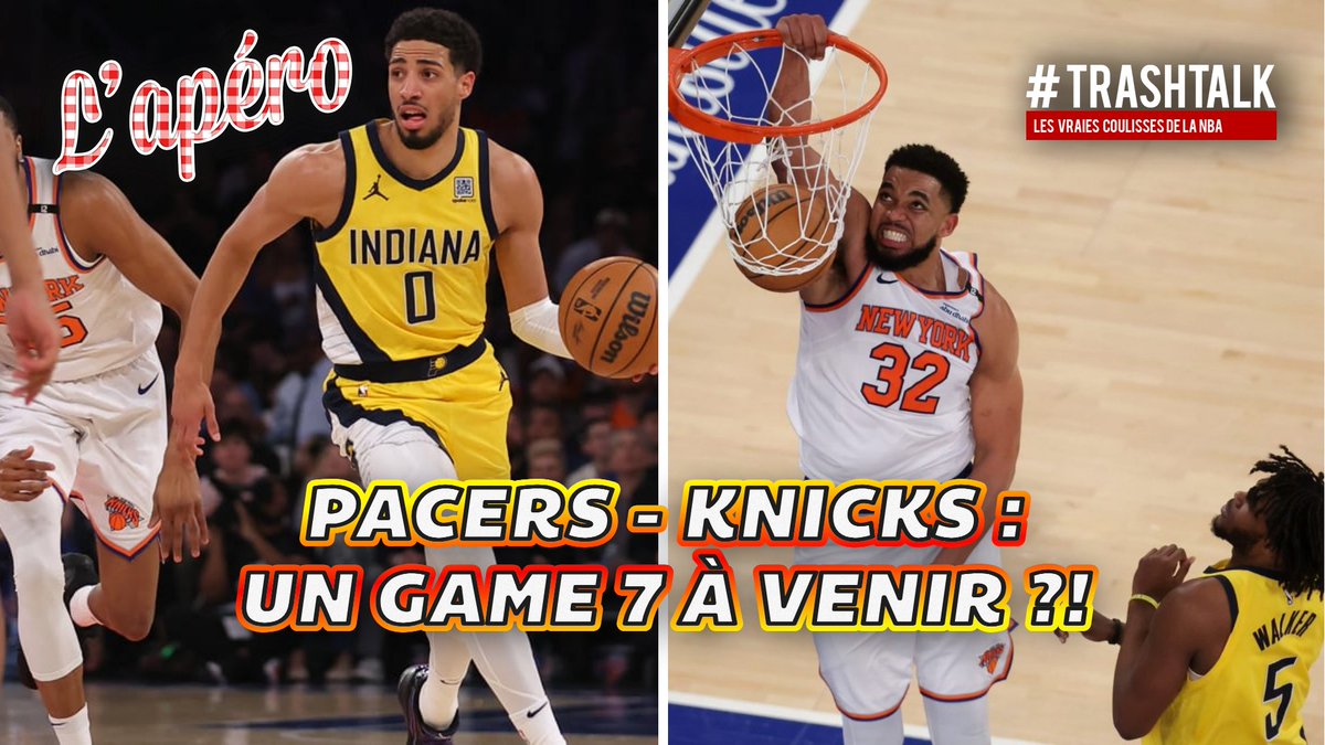 🔥 APÉRO : PACERS - KNICKS, GAME 7 À VENIR ?! 🔥

On revient sur ce Game 5 100% new-yorkais ! 🏀

- La défense des Knicks a trouvé la solution ?
- Un simple match raté pour Indiana ?
- Quels ajustements à venir au G6 ?
- Est-ce qu'on retourne au MSG ?

➡️ youtube.com/watch?v=QgeFH2…