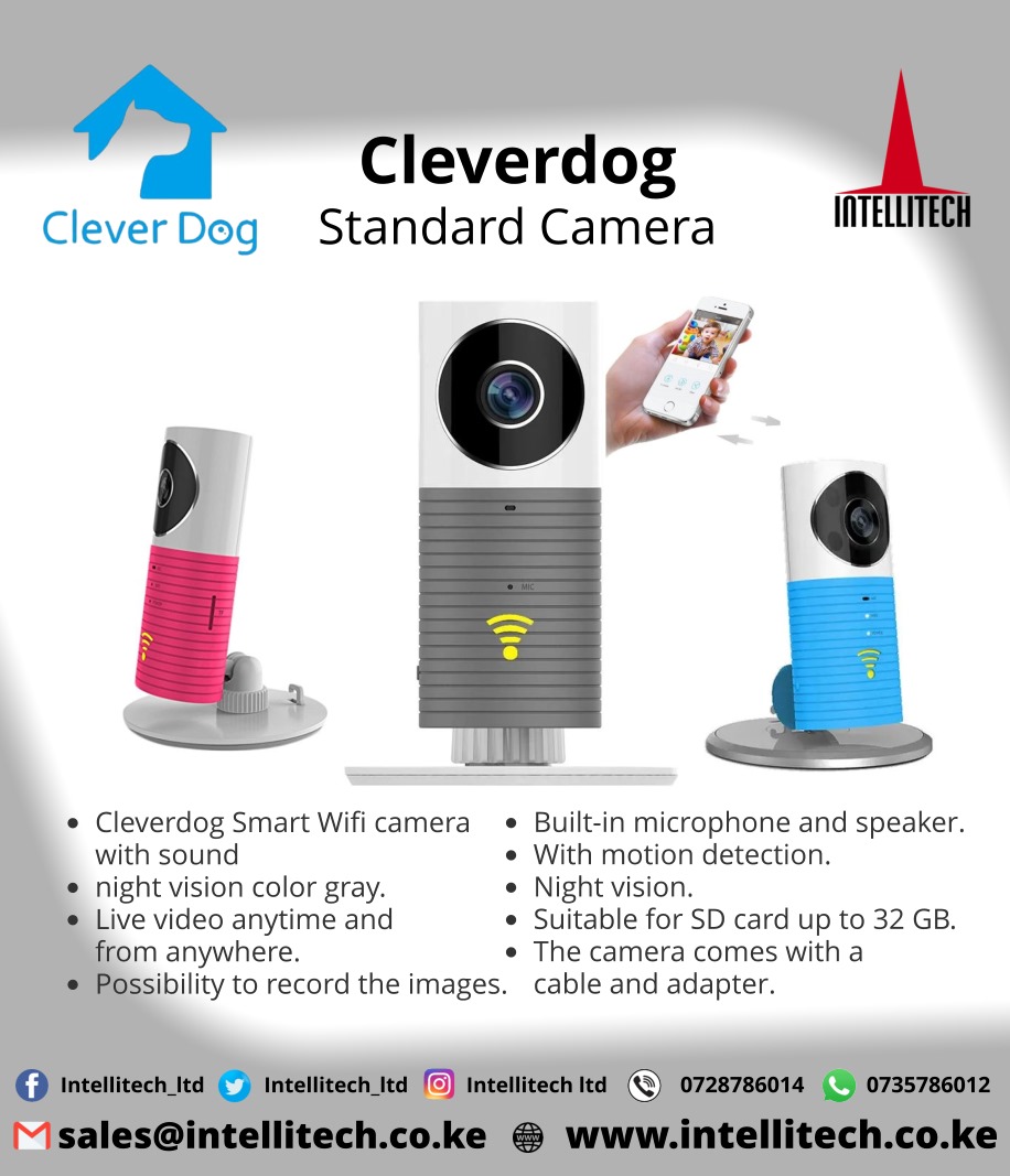 intellitech_ltd's tweet image. Meet the Cleverdog Camera – your simple solution for smart surveillance! See what's happening, hear what's being said, and even talk back, all from your phone!
#Rigathi_Gachagua #Gambling #State_House #Thiong'o #Airtel #Kalonzo #Tseikuru #Crazy_Kennar #Arteta #Intellitech