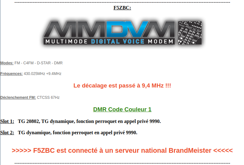 F4DVK's tweet photo. @adrasec77  Le relais de Soissons vient de passer avec un décalage de 9.4 MHz. https://t.co/jW4ZUuP9dx