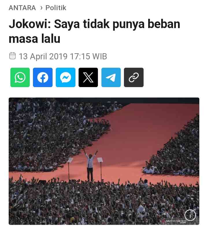 Saat menyindir penjahat HAM.

Eh sekarang doi gelisah terkait masa lalu. Ijazah.