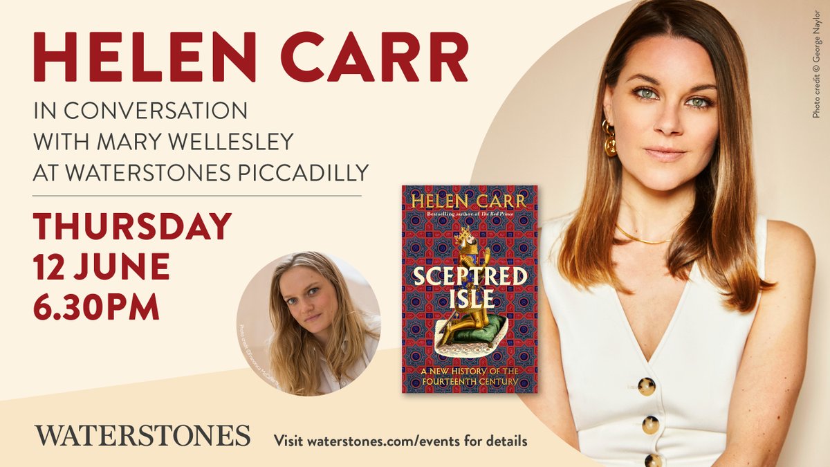 Waterstones (@waterstones) on Twitter photo Join us at <a href="/WaterstonesPicc/">Waterstones Piccadilly, London</a> for a fascinating event with historian and author Helen Carr as we celebrate and discuss her new book, SCEPTRED ISLE. Details here: waterstones.com/events/helen-c… Join us at <a href="/WaterstonesPicc/">Waterstones Piccadilly, London</a> for a fascinating event with historian and author Helen Carr as we celebrate and discuss her new book, SCEPTRED ISLE. Details here: waterstones.com/events/helen-c…