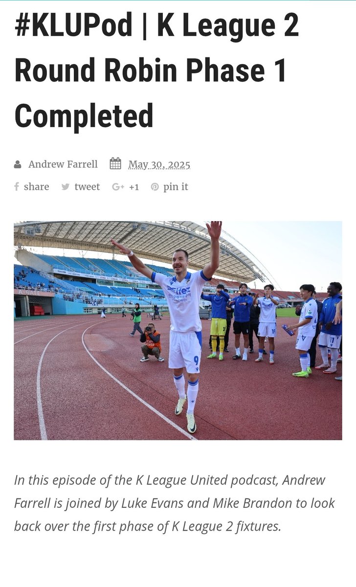 My first attempt at hosting the <a href="/KLeagueUnited/">K League United</a> podcast. Joined by <a href="/LiveFromIncheon/">Luke</a> and <a href="/mikeogc/">Mike Brandon</a> to look back at the first 13 rounds of #kleague2 - hope you enjoy it!