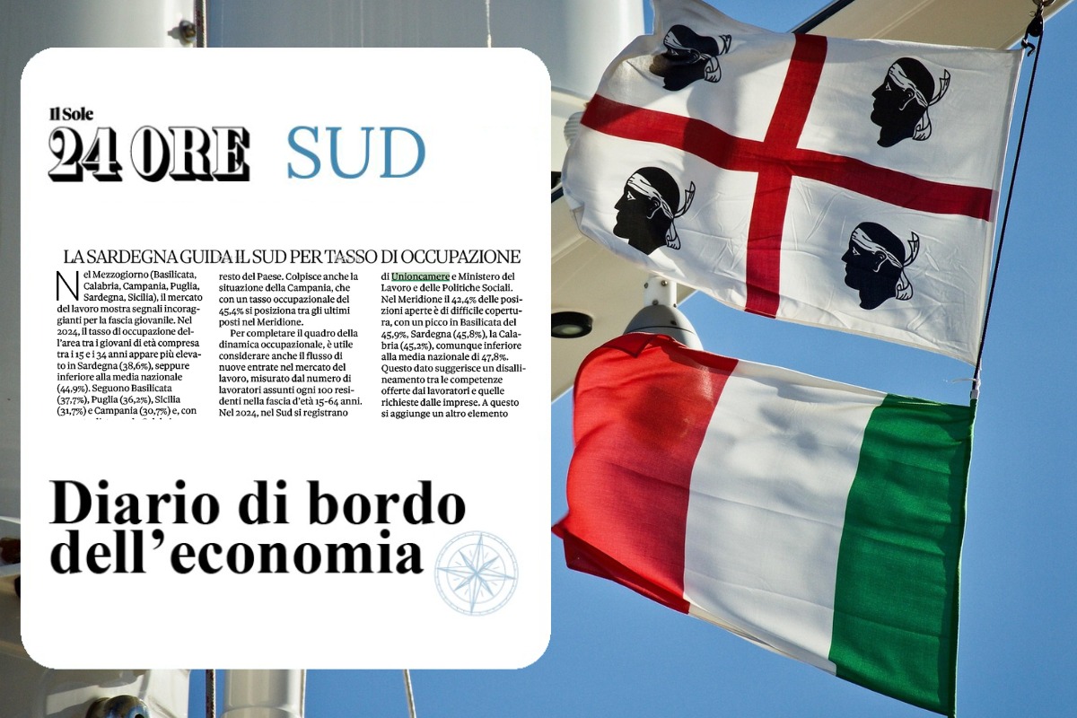 📍 Nel Mezzogiorno (Basilicata, Calabria, Campania, Puglia, Sardegna, Sicilia), è la Sardegna a registrare nel 2024 il tasso di occupazione giovanile (15–34 anni) più elevato dell’area: 38,6%.
 🧑‍🎓 Seguono Basilicata (37,7%) e Puglia (36,2%), mentre Calabria si attesta al valore
