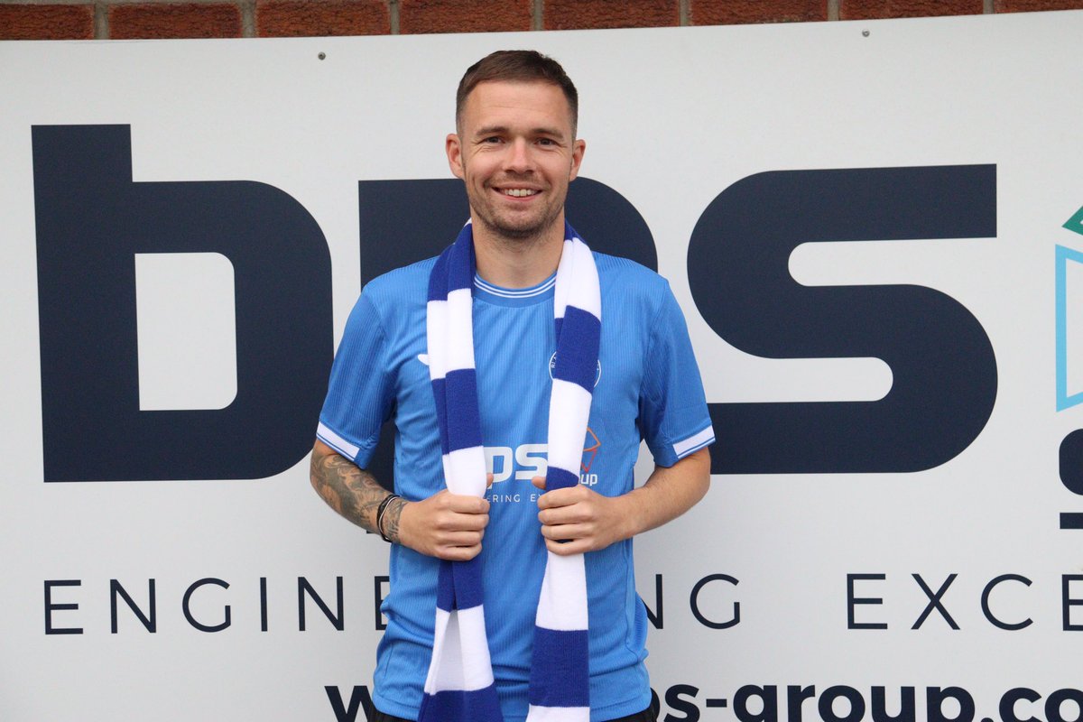 BVFC1890's tweet photo. New season. New sponsor 🔵⚪️

A massive thank you to Jonathan Oliver from BPS Group for sponsoring our cracking new home kit for seasons 25/26 and 26/27. https://t.co/Zf8eoeGh4W