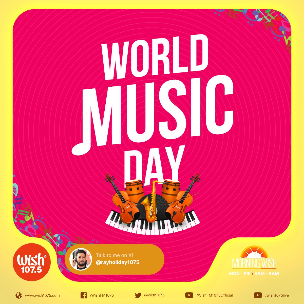 Today, we’re celebrating the universal language that is music! Happy #WorldMusicDay! 🎶🎧