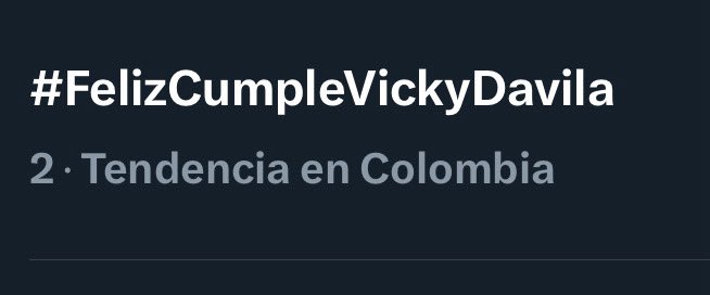 Para todo lo que Vicky ha hecho por este pais, ser segundos, no es justo.

Llévenos este numeral al primer lugar 

Vamosssss 

#FelizCumpleVickyDávila
