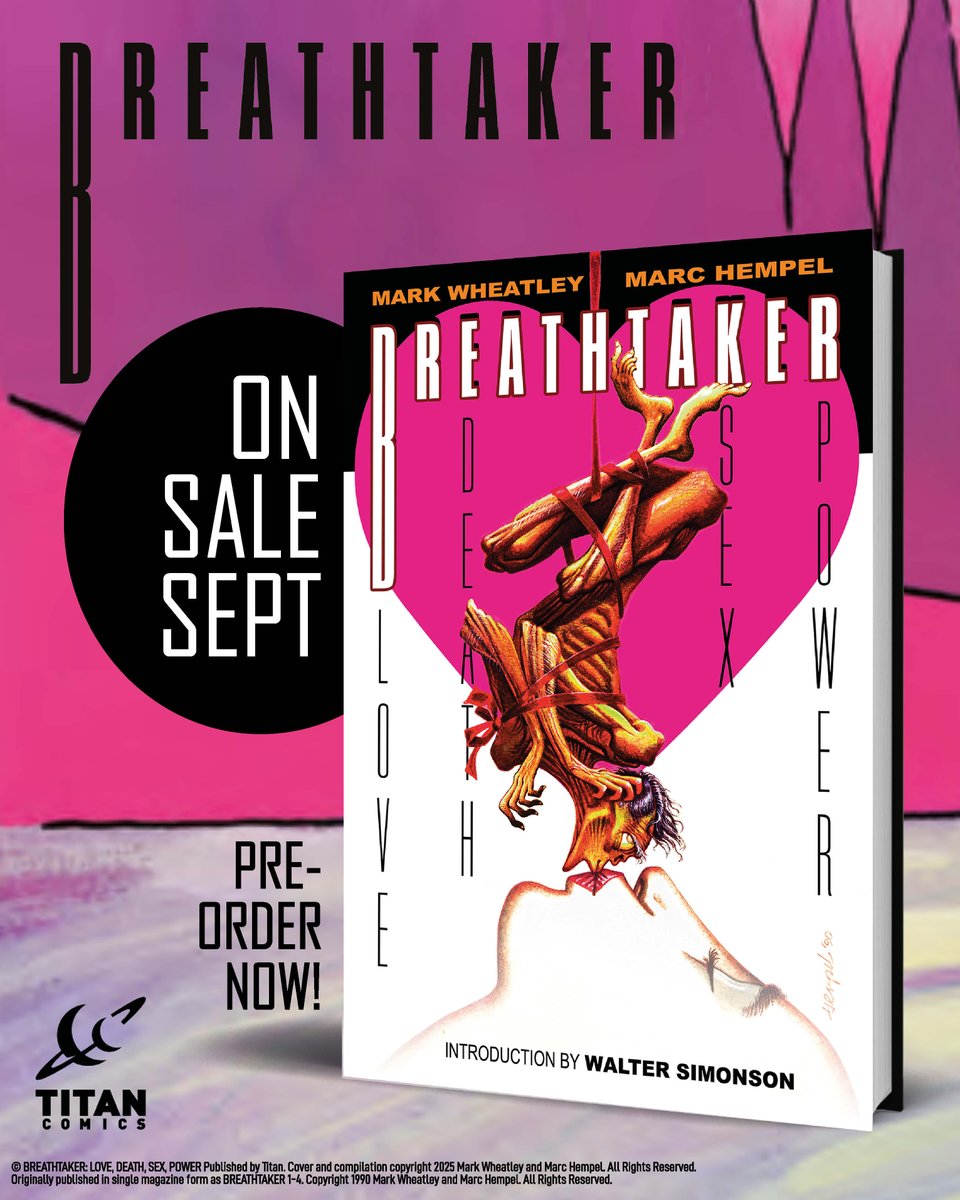 The long-awaited remastered edition of the acclaimed graphic novel by Mark Wheatley and <a href="/MarcHempel/">Marc Hempel</a> is coming this fall! 

Find out more &amp; pre-order The Breathtaker Collection today! bit.ly/4kiyF9b

#breathtaker #titancomics #comicsnews