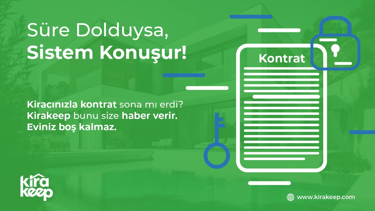 kirakeeptr's tweet photo. Kira kontratı mı dolmuş? Geç haber almak geçmişte kaldı.⏳🔔
Kirakeep, kontrat sürelerini izler ve sizi anında uyarır.
Dijital kontrol, profesyonel mülk yönetiminin anahtarıdır.

#KontratTakibi #DijitalEvYönetimi #Kirakeep #GayrimenkulOtomasyonu #KiraSüreçleri #EvSahibiKolaylığı https://t.co/J84xpvIDiQ