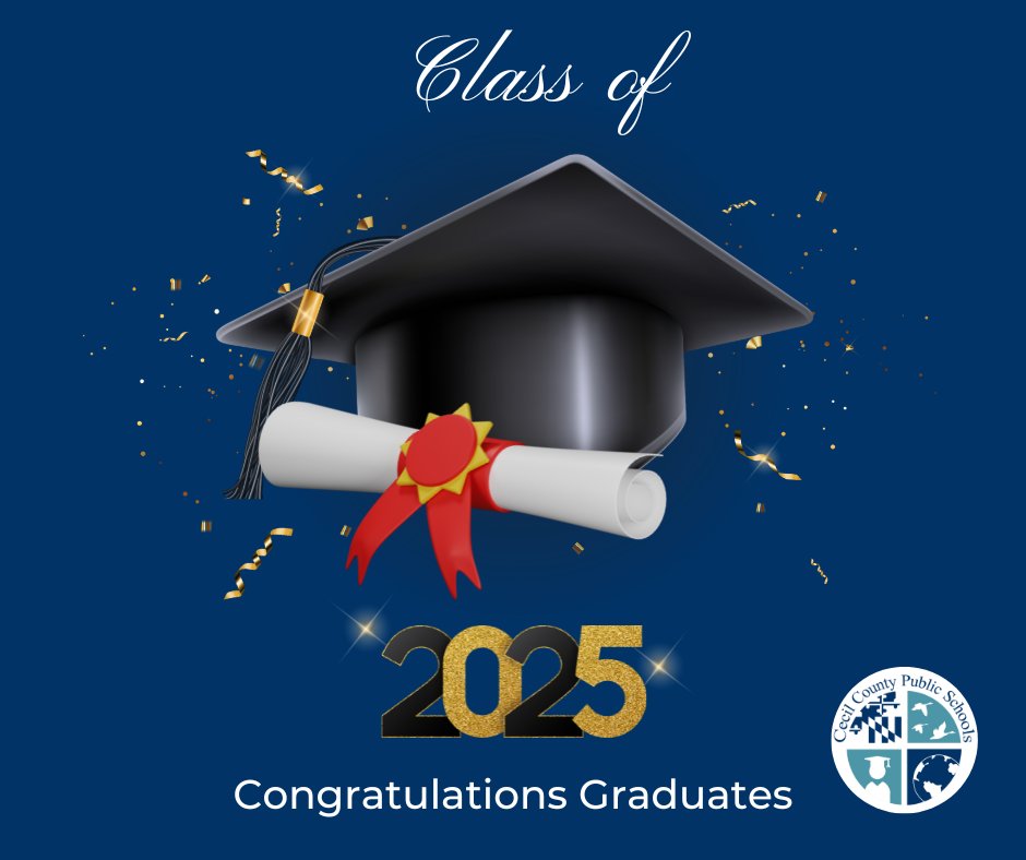🎓 Congrats, CCPS Class of 2025!

Whether you're heading to college, starting a new job, or exploring new adventures, remember: this is just the beginning. Keep dreaming big, stay curious, and never stop believing in yourself.