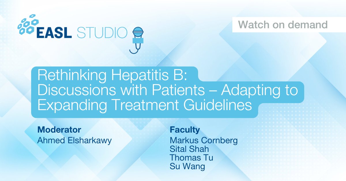 EASLnews (@easlnews) on Twitter photo This week's #EASLStudio episode on Hepatitis B is now available on demand!
Catch up now on easlcampus.eu/videos/easl-st…
<a href="/aelsharkawy75/">Ahmed Elsharkawy</a> <a href="/CornbergMarkus/">Markus Cornberg</a> <a href="/sitalgoneviral/">Sital Shah (Dhanani) 💙</a> #LiverTwitter #LiverX This week's #EASLStudio episode on Hepatitis B is now available on demand!
Catch up now on easlcampus.eu/videos/easl-st…
<a href="/aelsharkawy75/">Ahmed Elsharkawy</a> <a href="/CornbergMarkus/">Markus Cornberg</a> <a href="/sitalgoneviral/">Sital Shah (Dhanani) 💙</a> #LiverTwitter #LiverX