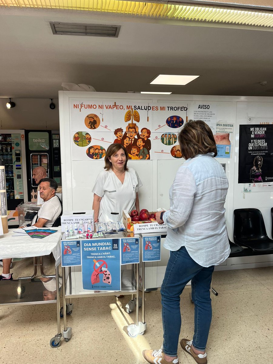 🚭💥Dia Mundial Sense Tabac en el Departament de Salut de La Ribera (1)

Altres centres de salut també s'han sumat hui a la celebració del #DíaMundialSinTabaco.

Trenca l'hàbit. Trenca amb el tabac.🙌

#HospitalLaRibera #RompeElHábito #DejaElTabaco #SaludRespiratoria #Neumología