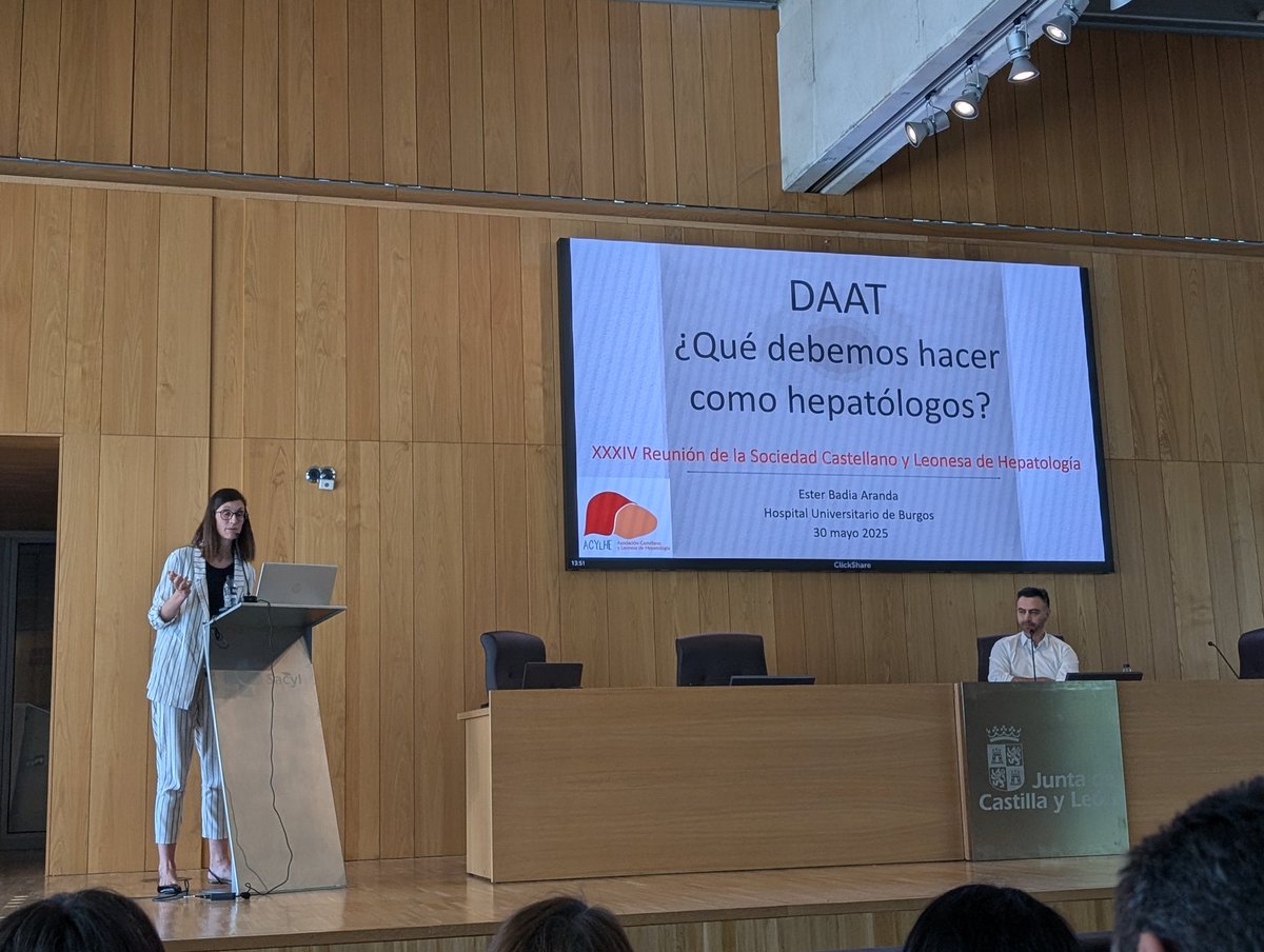 Continuamos con un resumen del manejo hepático del déficit de alfa-1-antitripsina por la Dra. Ester Badía #acylhe2025