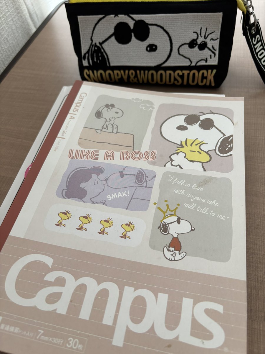 試験に落ちちゃいまして。。
再受験のために勉強継続
JO COOLシリーズが見方🐾✨

#SNOOPY
#スヌーピー好きにはたまらない
#スヌーピー大人
#peanuts